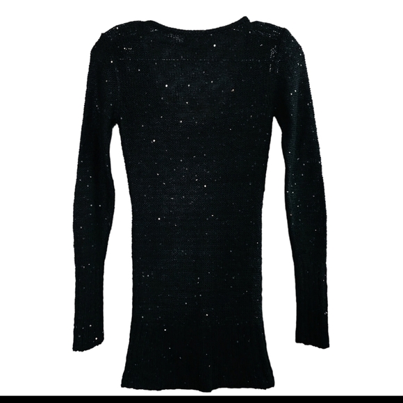 GUESS Black Sweater with Sequins X-Small - Picture 5 of 5